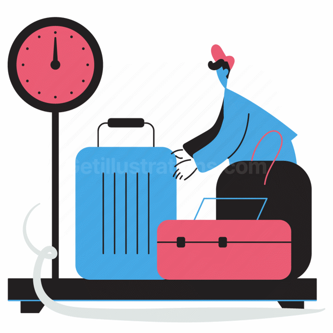 Download luggage, baggage, suitcase, weigh, weight, airport, utilities